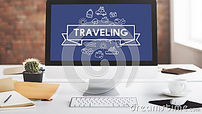 Traveling Destination Journey Holiday Concept Stock Photo