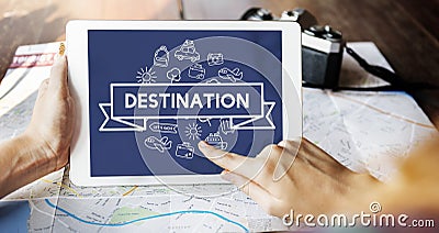 Traveling Destination Journey Holiday Concept Stock Photo