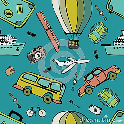 Traveling pattern Vector Illustration