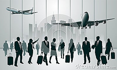 Traveling people Vector Illustration