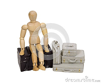 Traveling suitcases Stock Photo
