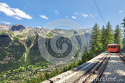 Traveling to high French Alps in summer Stock Photo