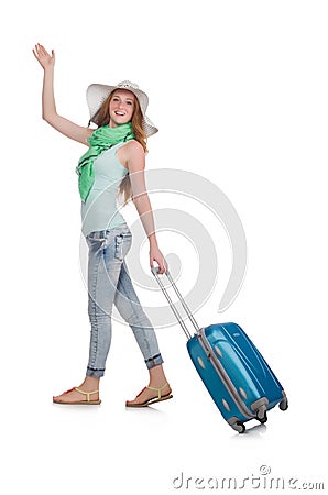 Travelling tourism concept isolated Stock Photo