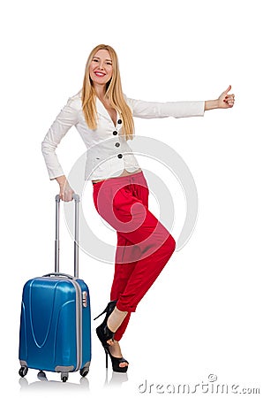 Travelling tourism concept isolated Stock Photo