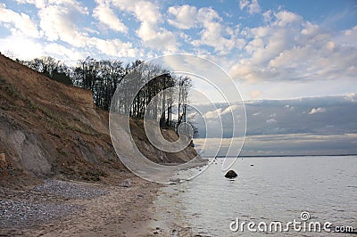 Travemuende - Brodtener steep bank - V - Stock Photo