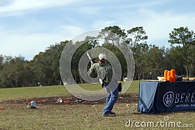 Travis Mears behind the back shotgun Editorial Stock Photo