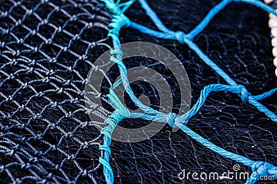 Trawl on fishing boat Stock Photo