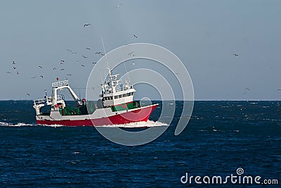 Trawl Fishing Stock Photo