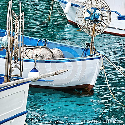 Trawl Winch Stock Photo