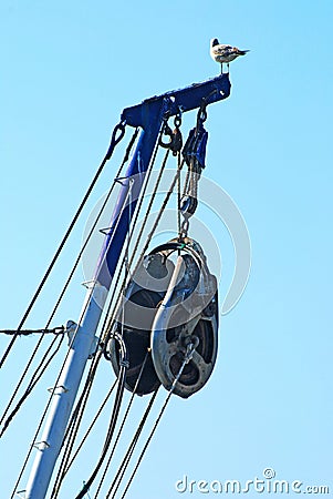 Trawl Winch Stock Photo