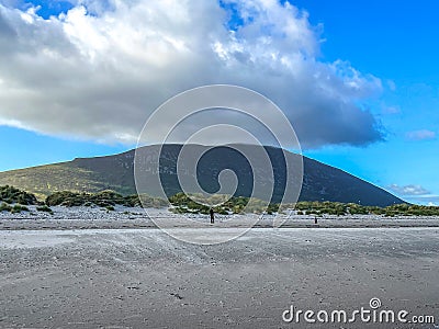 Trawmore Beach, Keel Beach, Achill Island, Mayo, Ireland Stock Photo