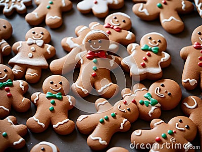 A Tray Of Gingers. Generative AI Stock Photo