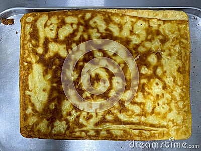 A tray of water pastry cooked at home Stock Photo