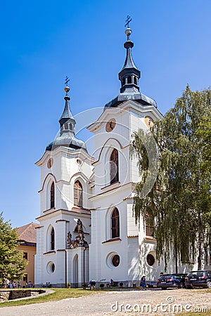 Trcka castle and monastery Zeliv, Vysocina district, Czech republic Editorial Stock Photo