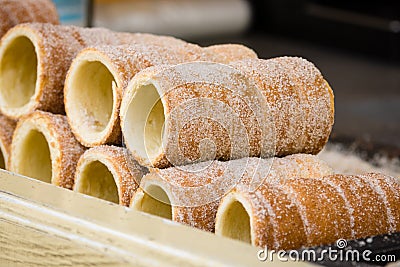 Trdelnik (Trdlo) Stock Photo