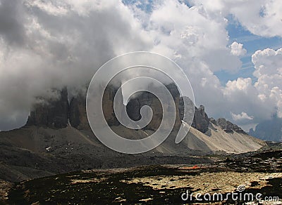 Tre cime di Lavaredo Stock Photo