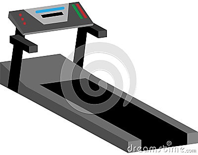 Treadmill Machine Vector Illustration