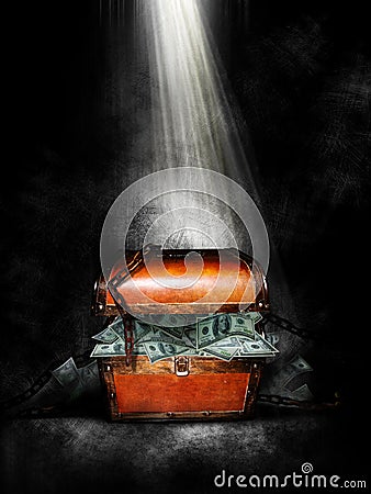 Treasure chest Stock Photo