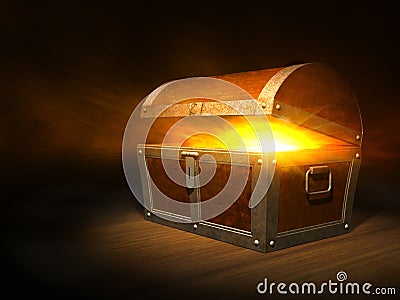 Treasure chest Stock Photo