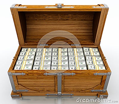 Treasure chest Stock Photo