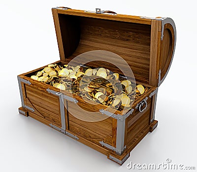 Treasure chest Stock Photo