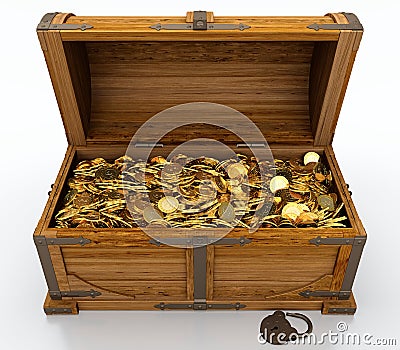 Treasure chest Stock Photo