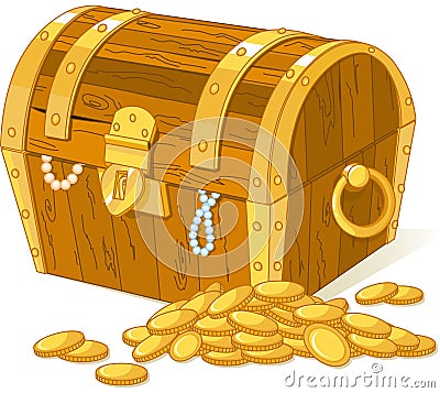 Treasure chest Vector Illustration