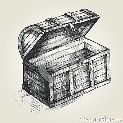 Treasure Chest Vector Illustration