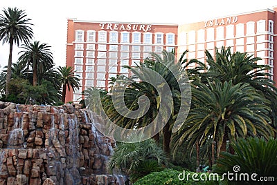 Treasure Island Hotel and Casino, Treasure Island Hotel and Casino, arecales, palm tree, plant, tree Editorial Stock Photo