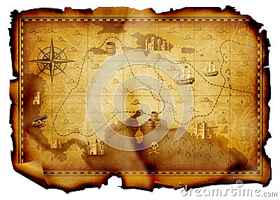 Treasure Map Stock Photos - Image: 9668583