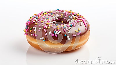 treat isolated donut food Cartoon Illustration