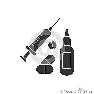 Treatment glyph icon Vector Illustration