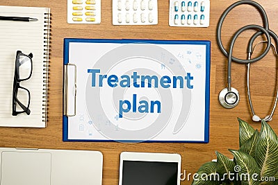 Treatment plan Stock Photo