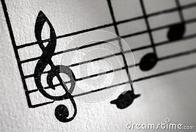 Treble clef Stock Photo