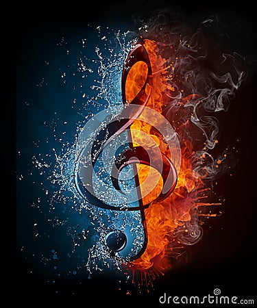 Treble Clef Stock Photo