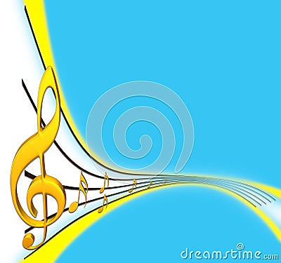 Treble clef Stock Photo