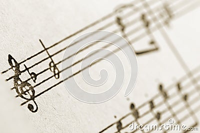 Treble clef Stock Photo