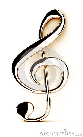 Treble clef Stock Photo