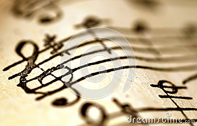 Treble clef, music concept Stock Photo