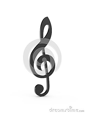 Treble Clef Stock Photo