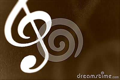 Treble Clef musical symbol Stock Photo