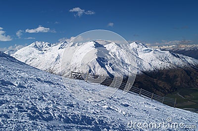 Treble Cone ski hill Stock Photo