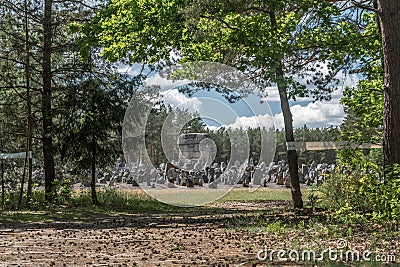 Treblinka II, Nazi German extermination camp in occupied Poland during World War II Editorial Stock Photo