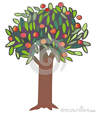 Tree Cartoon Illustration