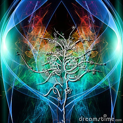 Tree Aura Stock Photo