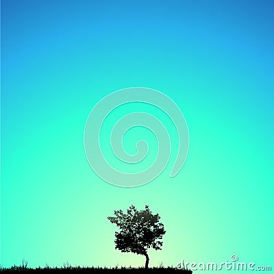 Tree background Vector Illustration