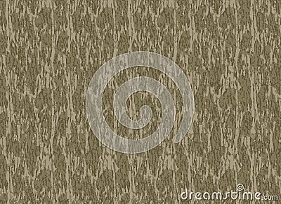 Tree Bark Hunting Camouflage Vector Seamless Pattern Vector Illustration