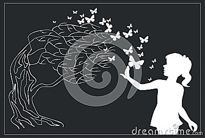 Tree black 03 Vector Illustration