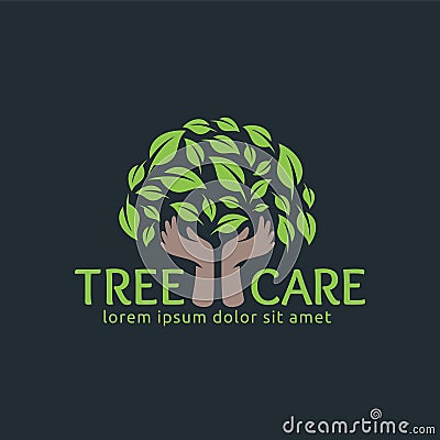Tree Care, Leaf logo design template, easy to customize. Vector Illustration