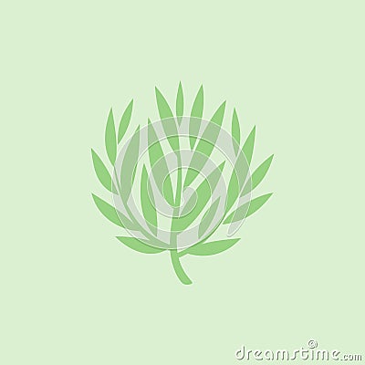 Tree. Vector logo mark template or visual element for topiary artist or landscape architecture design studio Vector Illustration